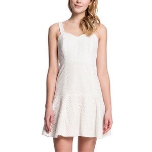 NWT CeCe By Cynthia Steffe White Eyelet Sundress Sz 4 $158